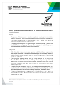 Memo template - Immigration New Zealand
