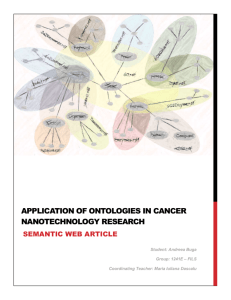 Application of ontologies in Cancer - Maria