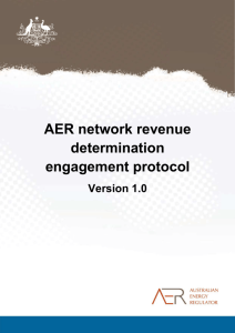 AER network revenue determination engagement protocol