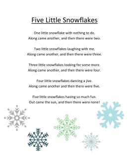 Five Little Snowflakes