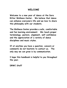 Welcome to a new year of dance at the Dora Ritter
