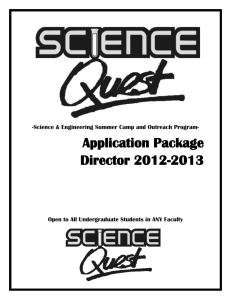 Application Package Director 2012-2013