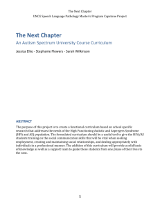 The Next Chapter - Department of Communication Sciences and
