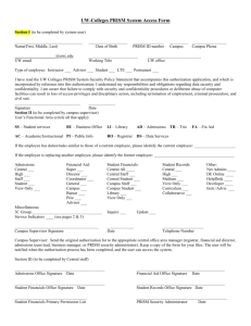 UW-Colleges PRISM Access Form - University of Wisconsin