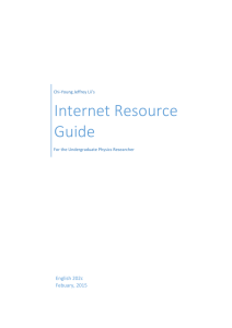 Internet Resource Guide - Sites at Penn State