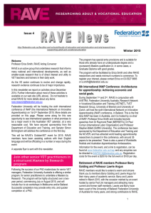 RAVE News - Federation University Australia