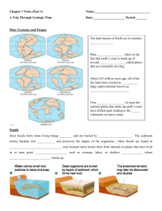 Chapter 7 Notes: A Trip Through Geologic Time