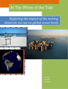Exploring the impact of the melting Antarctic ice cap on global ocean