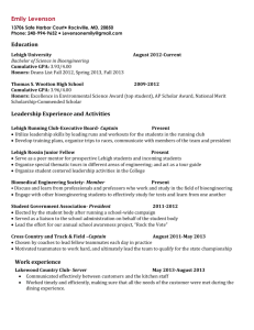 levenson.resume - the Lehigh Informatics Lab