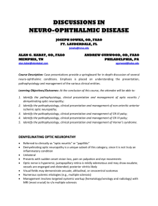 NEURO-OPHTHALMIC Disease - Pennsylvania Optometric