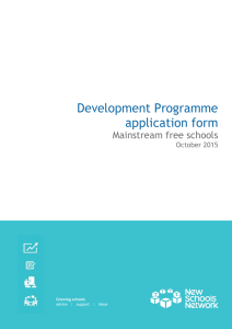 Mainstream DP Application Form