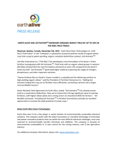 earth alive soil activatortm increases organic whe