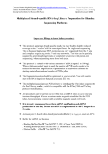 Brutnell Lab Protocol for Multiplexed Strand-specific RNA