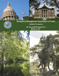Exhibitor Prospectus - Emergency Management Association of Texas