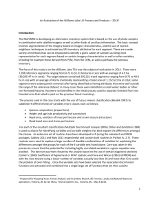 An Evaluation of the Williams Lake LVI Process and Products April