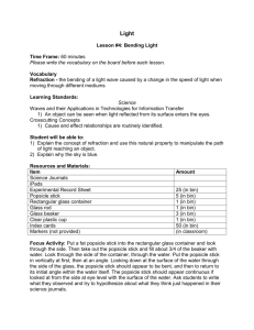 Lesson #4: Bending Light - Center for Learning in Action