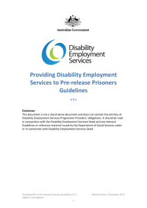 Providing Disability Employment Services to Pre