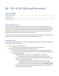 IPS Upload, Edit, Overwrite KB - University of Wisconsin System