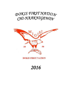 DRAFT CONSTITUTION - Dokis First Nation