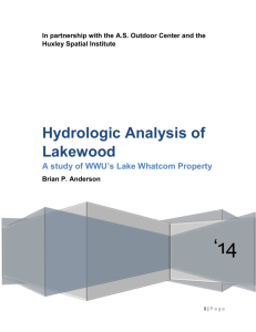 Hydrologic Analysis of Lakewood - Brian Anderson