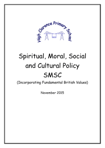 Spiritual, Moral, Social and Cultural Policy