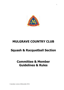 Mulgrave Country Club Squash & Racquetball Section Committee