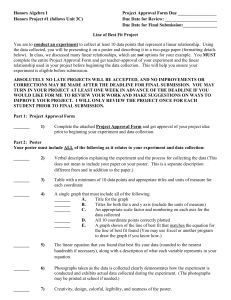 Honors Algebra 1 - Taylor County Schools