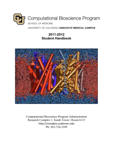 CPBS Faculty and Staff - Computational Bioscience Program