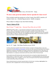 Jun 5 - Casa Blanca Great Escapes Travel