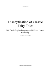 Disneyfication of Classic Fairy Tales