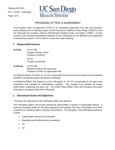 Program Letter of Agreement Template