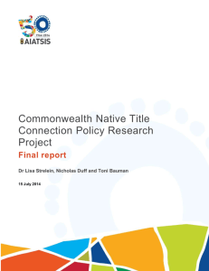 Final Report - Australian Institute of Aboriginal and Torres Strait