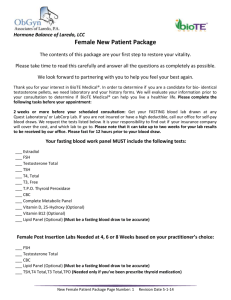 Female New Patient Package