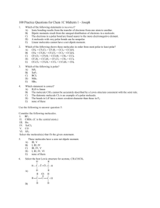 100 Practice Questions for Chem 1C Midterm 1