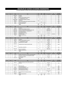 bachelor of science in marine engineering