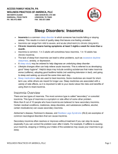 Who Is At Risk for Insomnia? - Wellness Practices of America