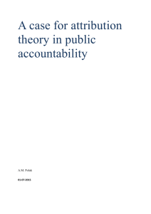 Accountability: a tale of responsibility and attribution?