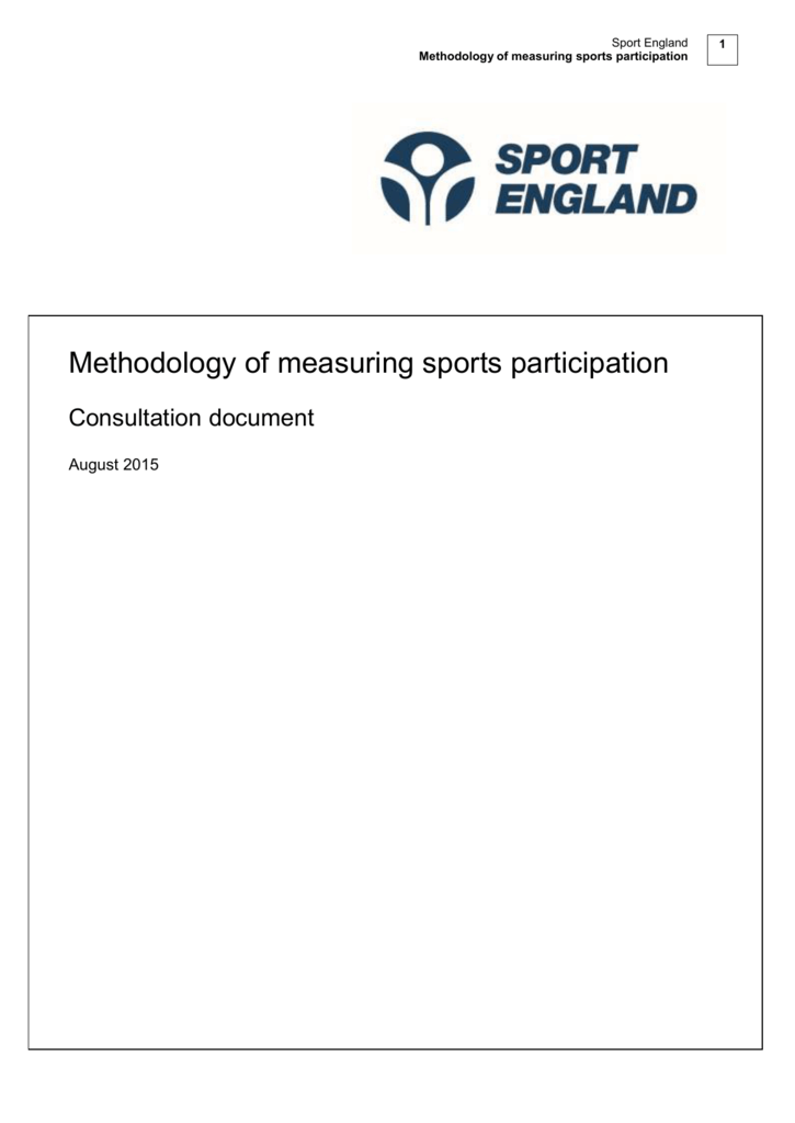 Introduction Sport England