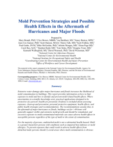 12. Mold Prevention Strategies and Possible Health Effects