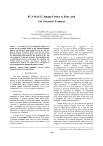 II. Feature Extraction Of Face And Iris