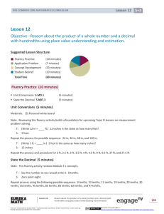 Grade 5 Mathematics Module 2, Topic C, Lesson 12