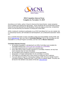 2016 Committee Interest Form - Association of California Nurse