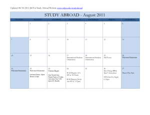 a comprehensive calendar of deadlines