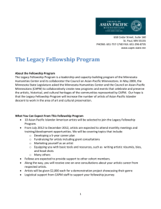 Legacy Fellows Application - Council on Asian Pacific Minnesotans