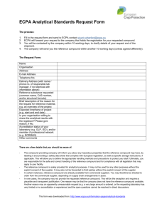 ECPA Analytical Standards Request Form