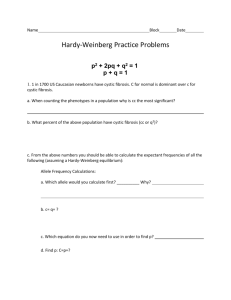 Hardy-Weinberg Practice Problems