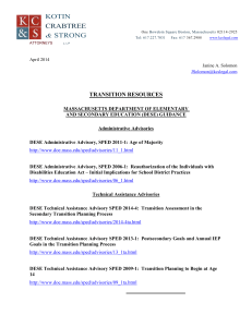 Transition Resources J Solomon KCS 5-2014