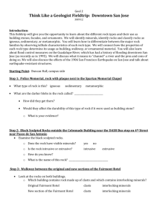 Think Like a Geologist Fieldtrip: Downtown San Jose