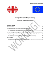 3.0 Shared Response Georgia-EU+ Cross-Cutting