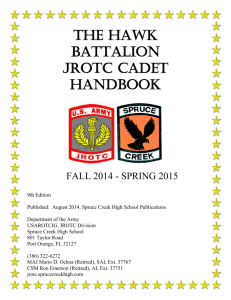 JROTC Cadet Handbook - Spruce Creek High School